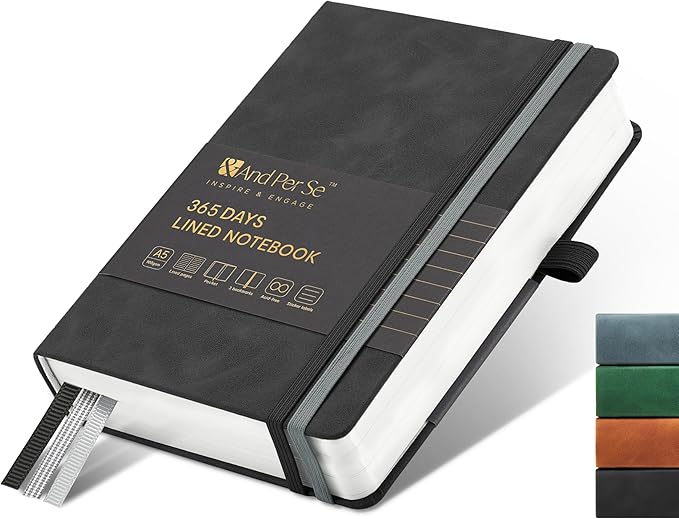 &And Per Se Lined Journal Notebook, 365 Pages, 5.7'' x 8'' 100GSM Thick Paper by AndPerSe