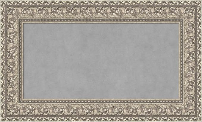 Amanti Art Silver Framed Magnetic Board 19x31 Small Vision Board by AmantiArt