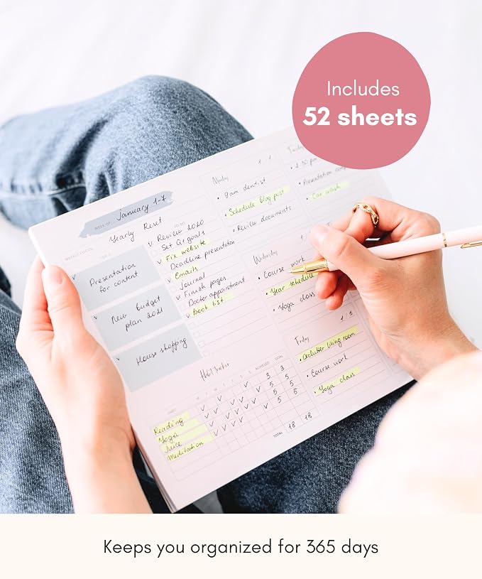 Lamare Weekly Planner Notepad – Premium Undated Weekly To Do List Notepad - Image 6