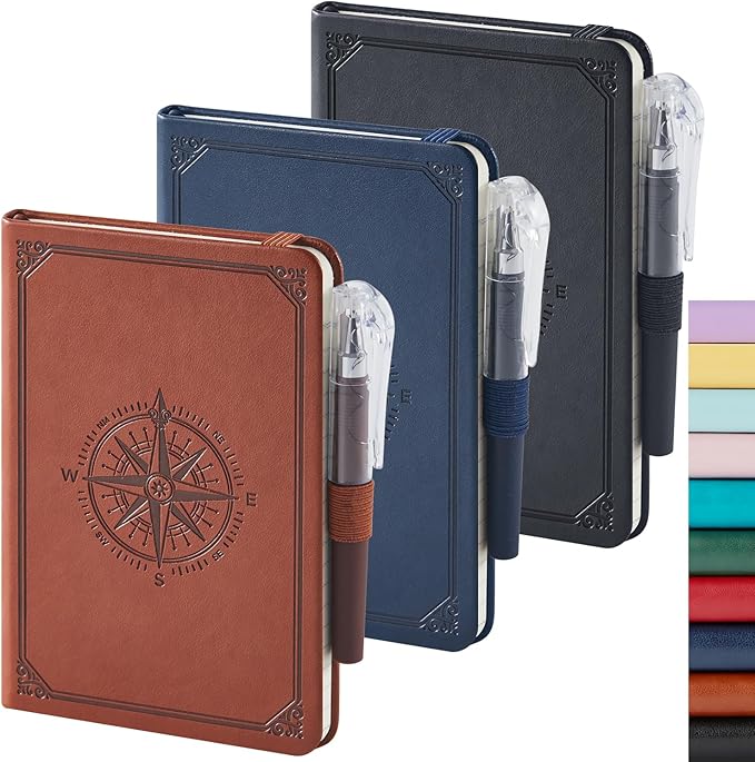 Pocket Notebook Small Journal for Men Women, 3.7" x 5.7", A6 Mini Notebook by NIRMIRO