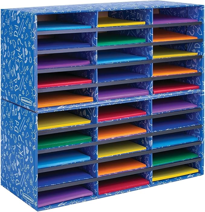 Bankers Box Classroom 30 Compartment Mail Sorter - Image 2