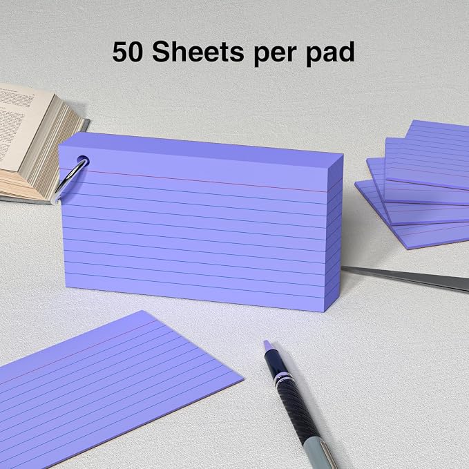 250 Count Purple Index Cards 3x5 Inch - Image 4