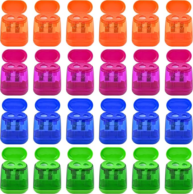 AUSTARK 24Pcs Pencil Sharpener Manual by AUSTARK