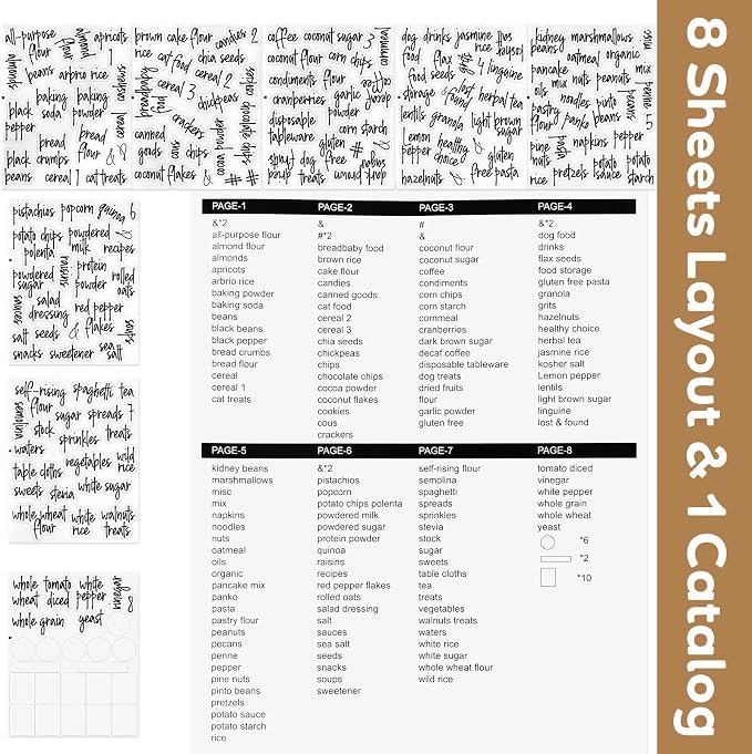 170PCS Food Pantry Labels, Kitchen Container Storage Labels Spice Organize - Image 7