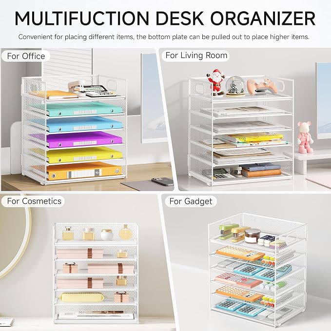 6 Tray Paper Organizer Letter Tray - Image 5