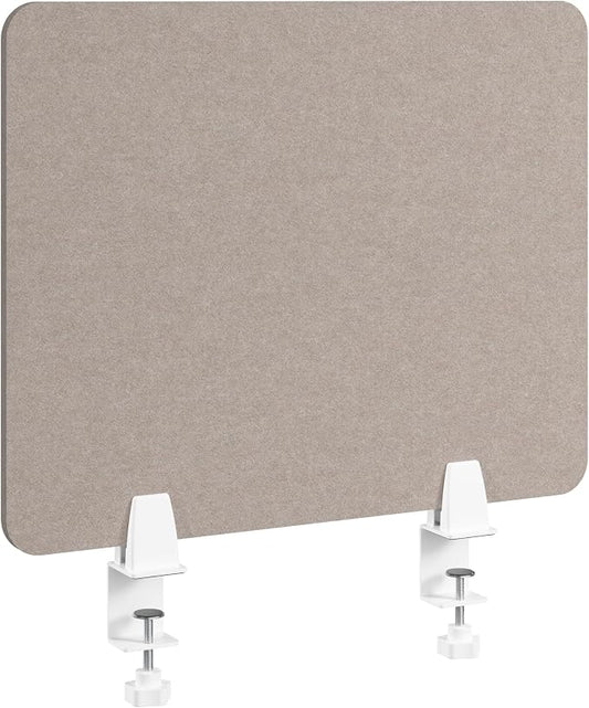 Bush Business Furniture 22W Desktop Privacy Screen in Warm Beige, Desk Mounted by Bush+Furniture