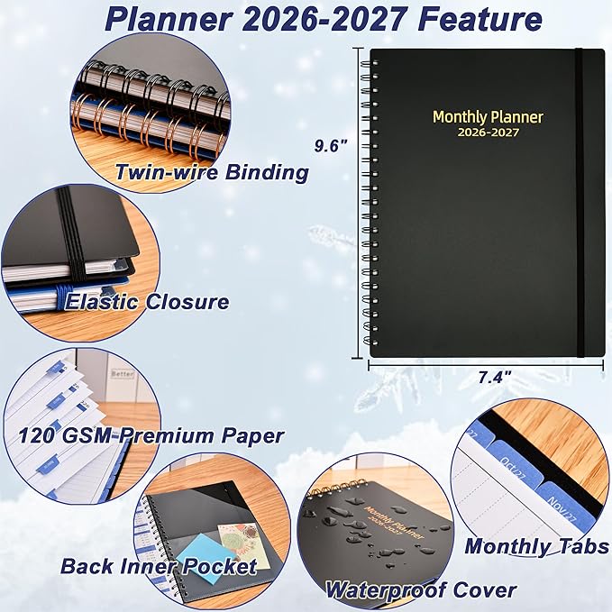 Monthly Planner 2026-2027, 18 Months Calendar Book from Jul 2026-Dec 2027 - Image 5