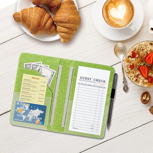 ACdream Server Books for Waitress, Guest Book Note Pad, Cute Pocket Leather - Image 4