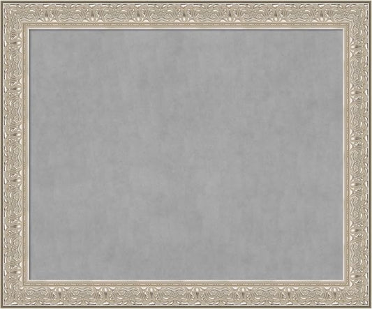 Amanti Art Silver Framed Magnetic Board 39x47 X-Large Vision Board by AmantiArt