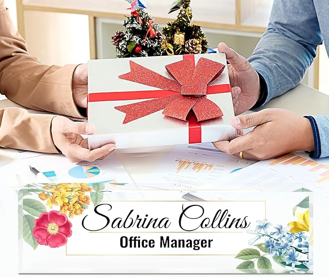 Name Plate for Desk, Desk Name Plate Personalized, Acrylic Desktop Accessories - Image 5