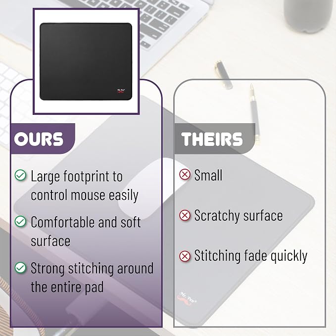 Mr. Pen- 2 Pack Gaming Mouse Pads, 12.5"x10.5" | Wireless & Laptop Compatible - Image 5