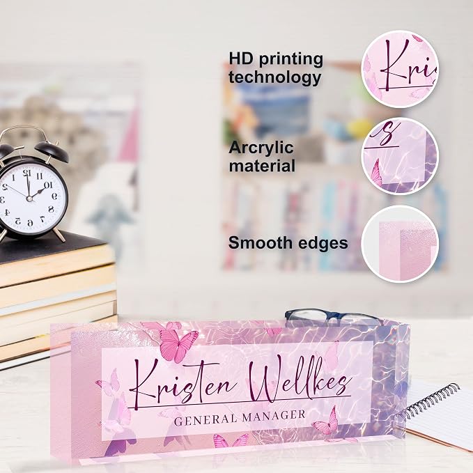 Personalized Office Name Plate, Custom Name Plate - Image 5