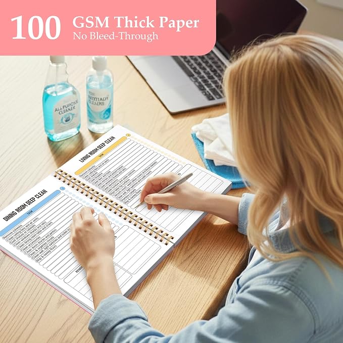 Home Cleaning Planner & Checklist Book - Image 6