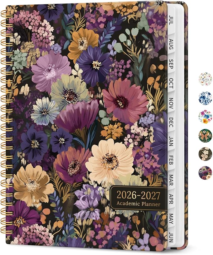 Planner 2026-2027, Academic Year Monthly and Weekly Calendar Planner, Jul 2026 by Taja