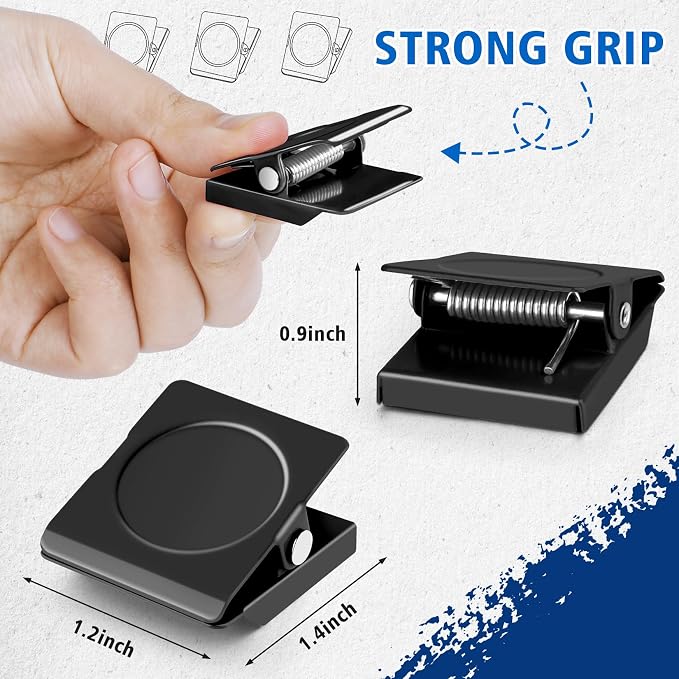 Grtard 6 Pack Magnetic Clips for Refrigerator, 1.2Inch Refrigerator Magnets - Image 8