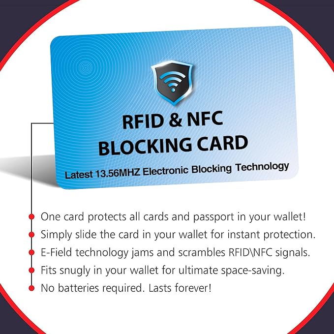 SaiTech IT RFID Blocking Cards Protect Your Entire Wallet, and Cards from NFC - Image 8