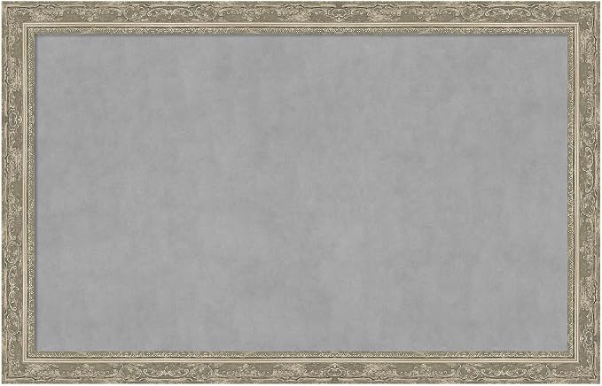 Amanti Art Silver Framed Magnetic Board 28x44 Large Vision Board by AmantiArt
