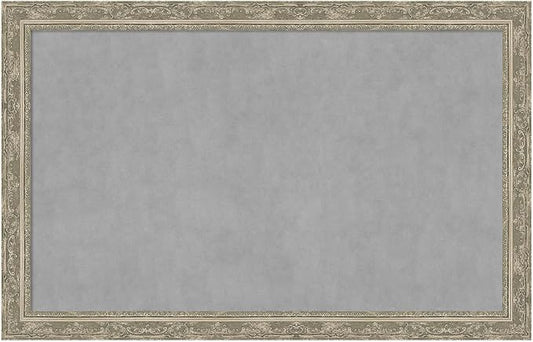 Amanti Art Silver Framed Magnetic Board 28x44 Large Vision Board by AmantiArt