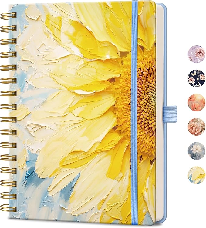 AHGXG Spiral Journal Notebook, 160 Lined Pages, A5 Medium Size, by AHGXG