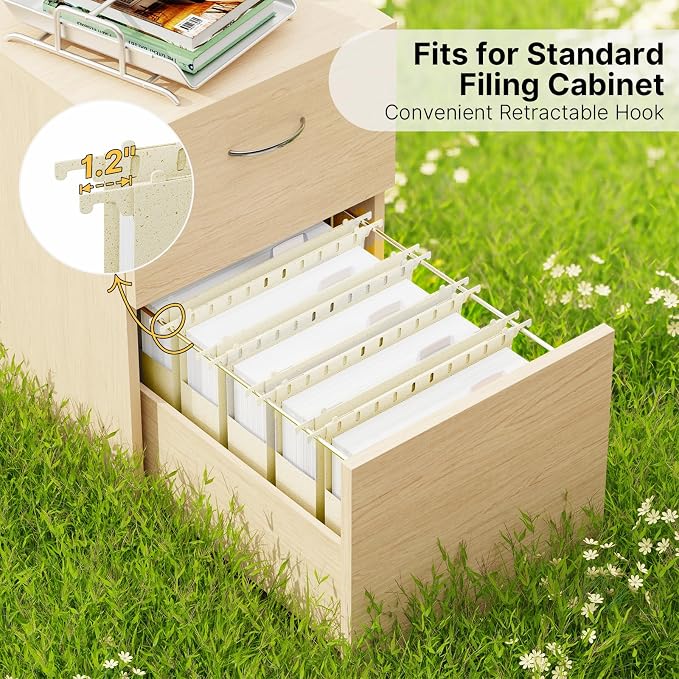 XINGIA Plastic Hanging File Folders, Letter Size File Cabinet Folders, Heavy - Image 3