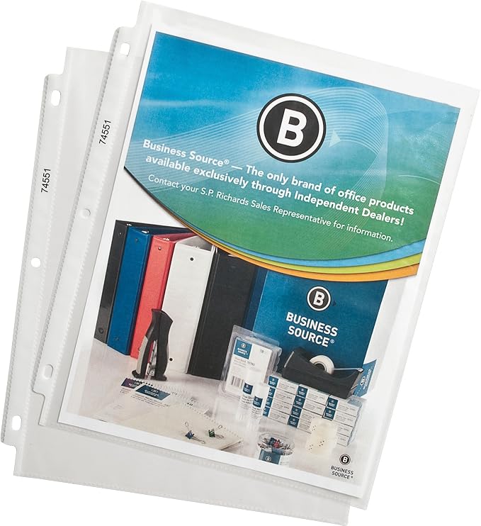 Business Source Sheet Protectors, Top Load, 1.9 Mile by BusinessSource