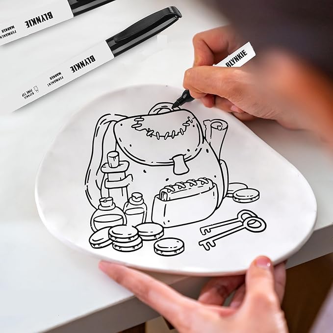 Permanent Markers Bulk Fine Tip 82 Pack, Waterproof Markers, Premium Smear Proof Pens, Quick Drying, Office Supplies for School, Office, Home-DeskLoop Office