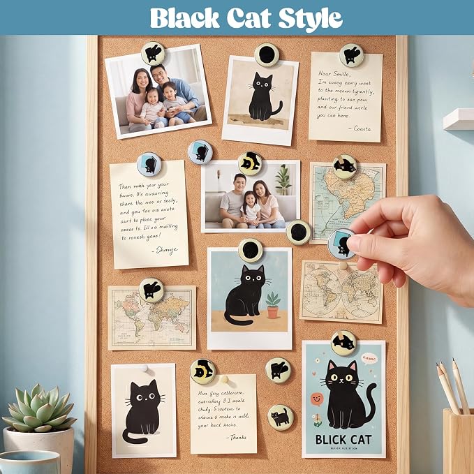 BESARME 30 Pcs Cute Push Pins for Bulletin Board, Wall Desk Accessories - Image 4