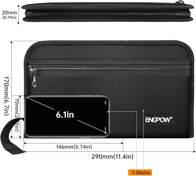 ENGPOW Receipt Coupon Organizer, Fireproof 13 Pockets Expanding File Folder - Image 6