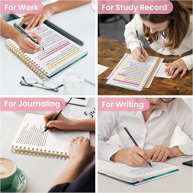 Lined Spiral Notebook Journal for Work, 300 Pages Thick B5 College Ruled - Image 7