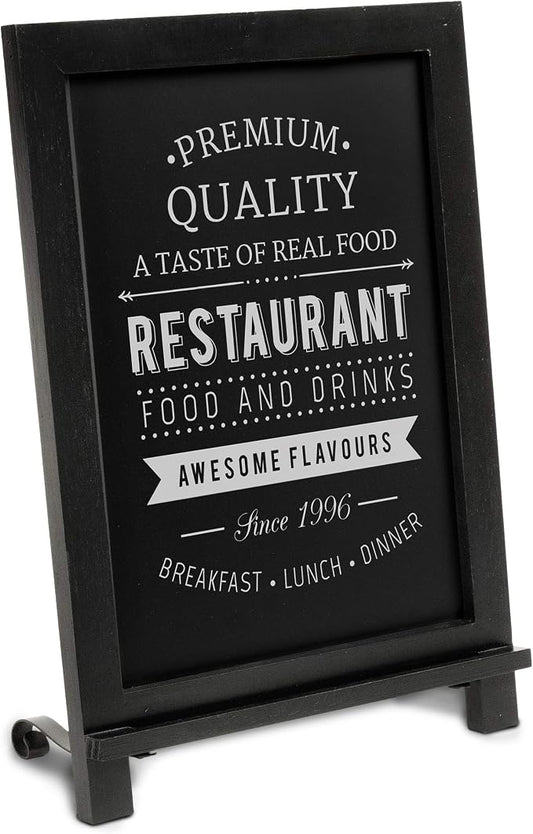 HBCY Creations Rustic Black Wooden Tabletop Chalkboard by HBCYCreations