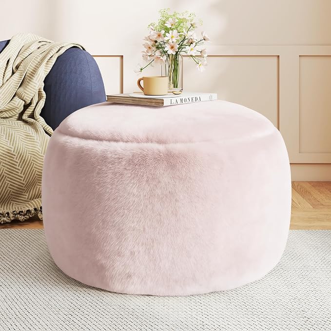 Gericco Round Stuffed Pouf Ottoman by Gericco