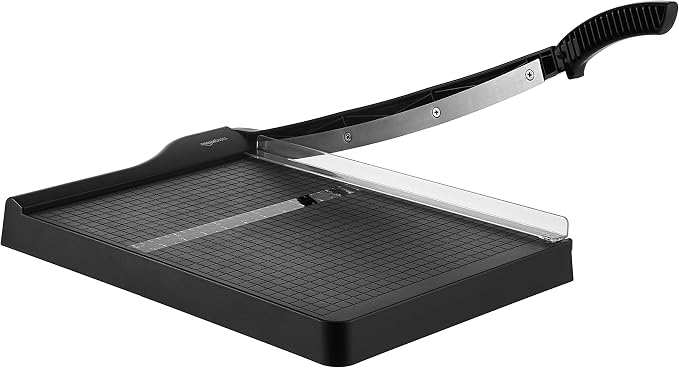 Amazon Basics Paper Trimmer 12" Blade, 10 Sheet Capacity & Clear Thermal - Image 2