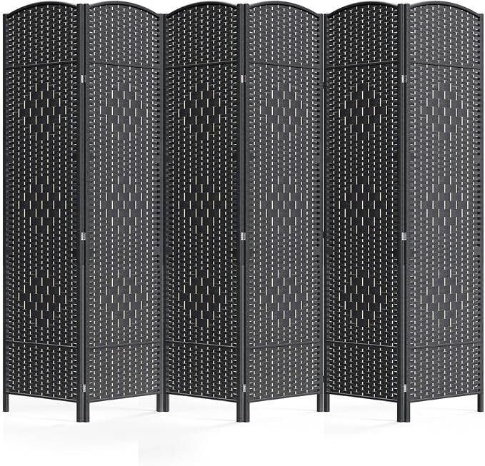 Cocosica 6 Panel Room Divider, 6Ft Folding Privacy Screen, Tall by cocosica