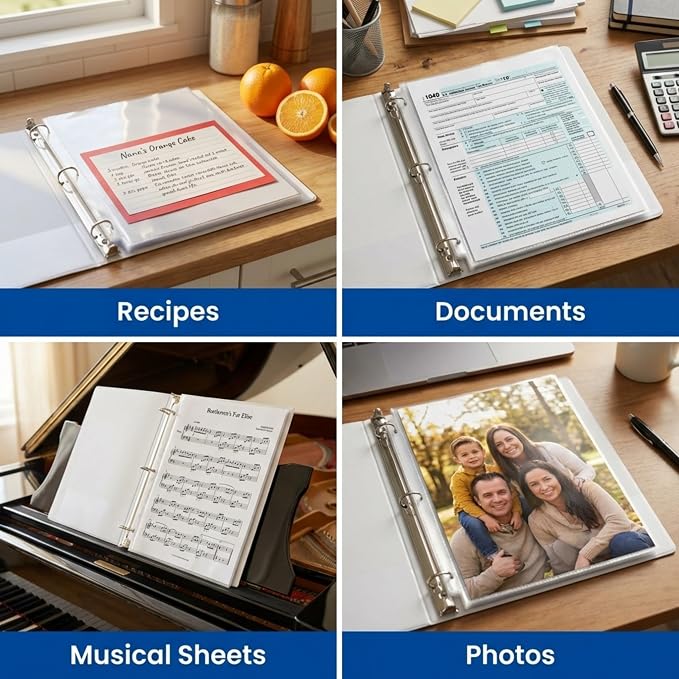 Performore 200-Pack Heavy Duty Sheet Protectors, archival-Safe, high Clarity - Image 7