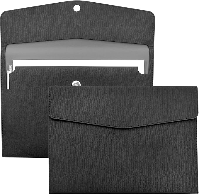 VANRA 1 Piece PU Leather Envelope File Folders A4 Paper Document Filing by VANRA