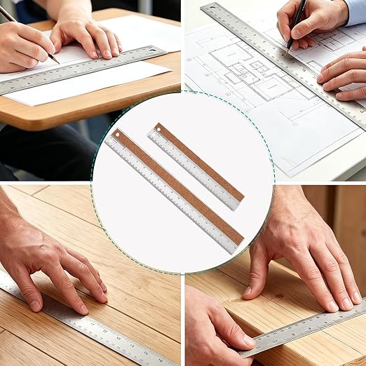 Metal Ruler 12 Inch 18 Inch Stainless Steel Ruler - Image 6