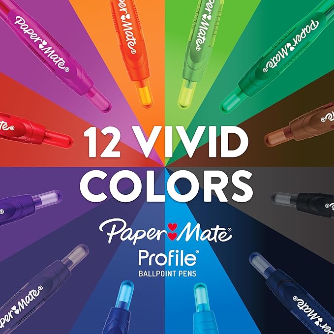 Paper Mate Profile Retractable Ballpoint Pens, Bold Point, Teacher Supplies - Image 7