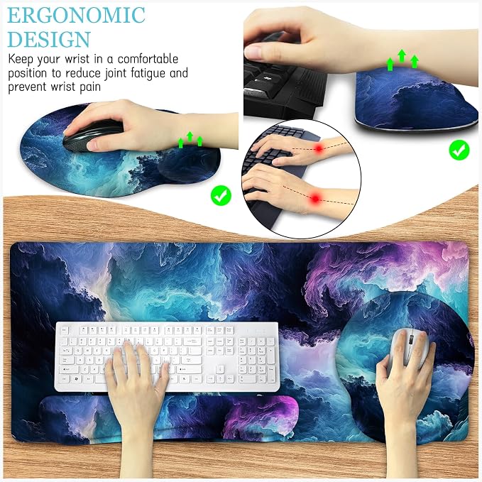 LIMKRIAN Galaxy Mouse Pad Large Desk Matt - Image 6