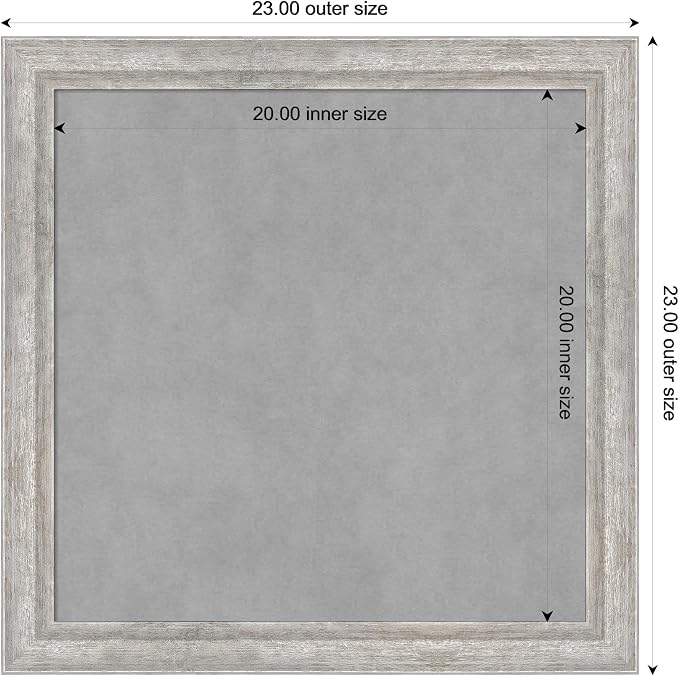 Amanti Art Silver Framed Magnetic Board 23x23 Medium Vision Board - Image 4