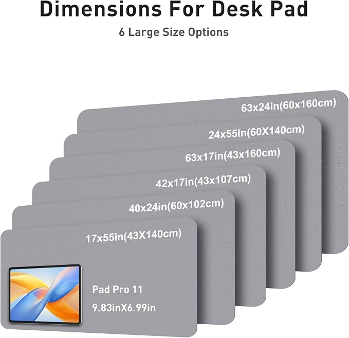 Aothia Faux Leather Desk Mat - Image 5