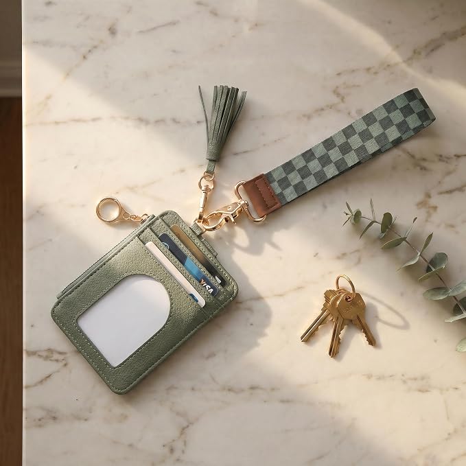Stylish Wristlet Keychain Wallet - Image 8