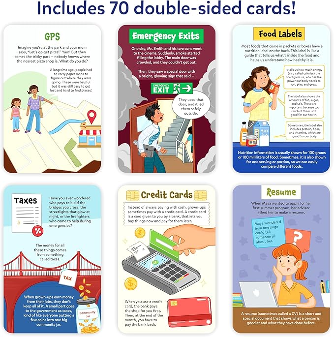Skillmatics Flashcards for Kids – Learn About Real Things, 70 Cards on Money - Image 3