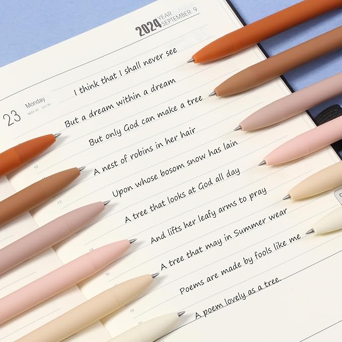 Mr. Pen- Retractable Gel Pens, 12 Pack, Natural Colors Barrels | Fine Point - Image 6