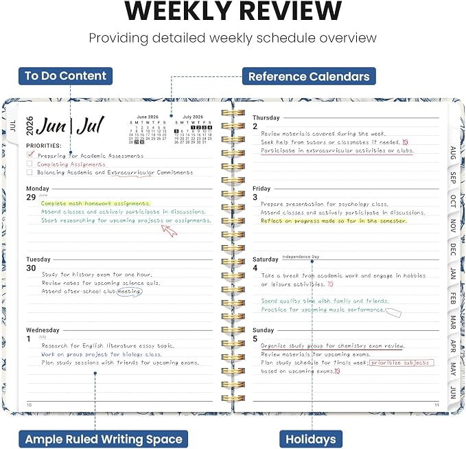 Planner 2026-2027, Monthly and Weekly Academic Planner July 2026 - Image 3