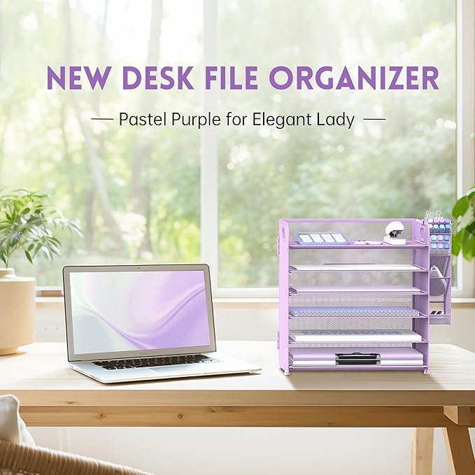 SUPEASY 6 Tier Paper Organizer - Image 2