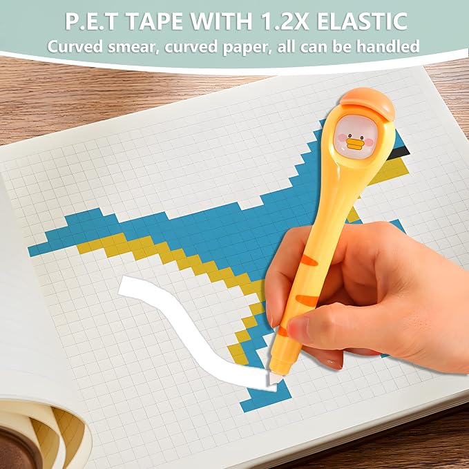 Correction Tape, Cute Quick Dry Japanese White correction Tape Pen, - Image 4