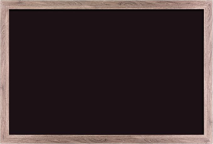 U Brands Magnetic Chalkboard, Rustic Wood Frame, Premium Matte Surface by UBrands