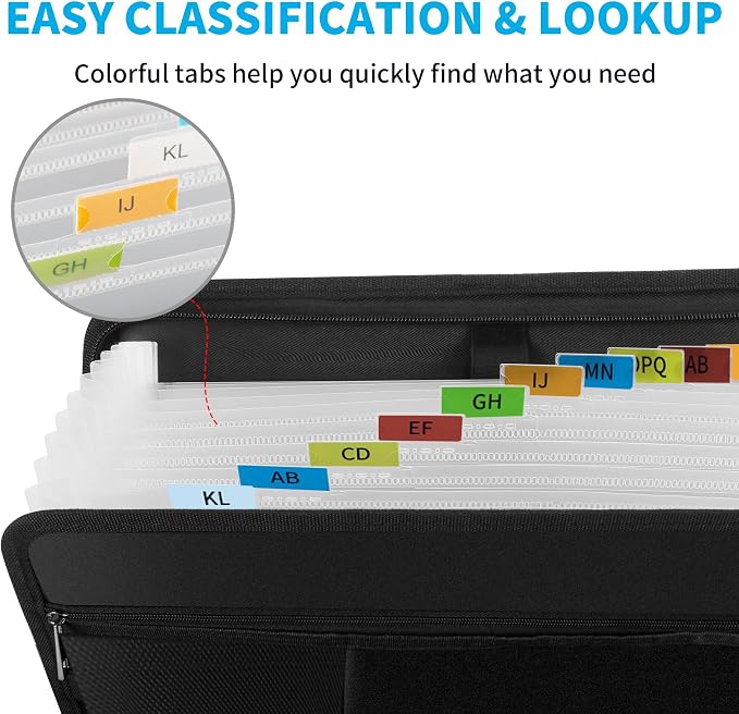 Andyer Fireproof Accordion File Organizer - Image 8