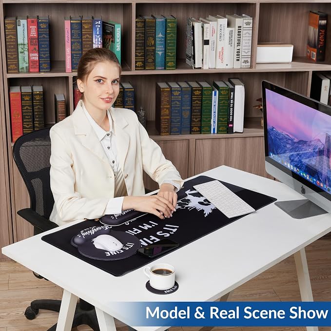 Desk Mat Set + Keyboard and Mouse Pad - Image 2