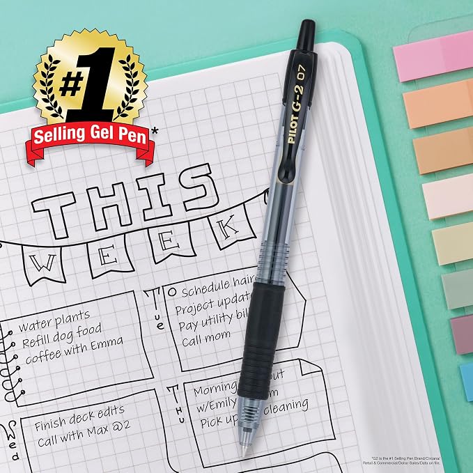 Pilot G2 Pens, Premium Refillable and Retractable Rolling Ball Gel Pens - Image 7